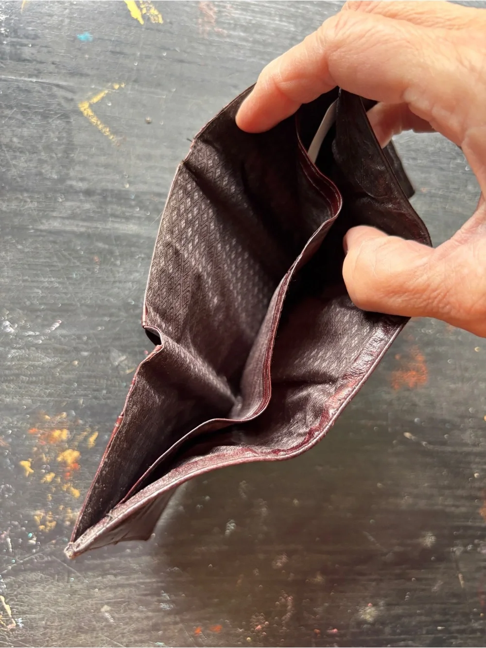 vintage eel skin wallet